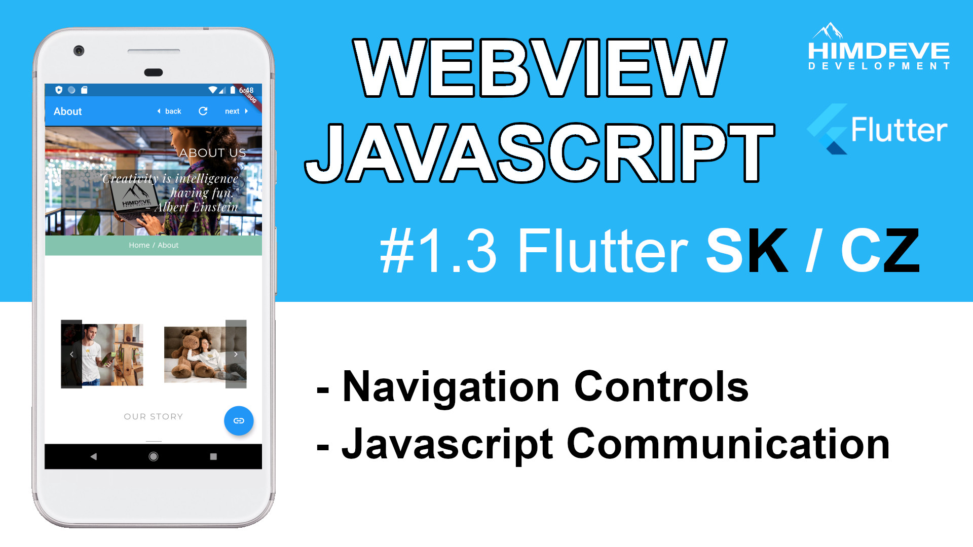 #1_3 Webview Javascript Flutter SK / CZ tutorialy