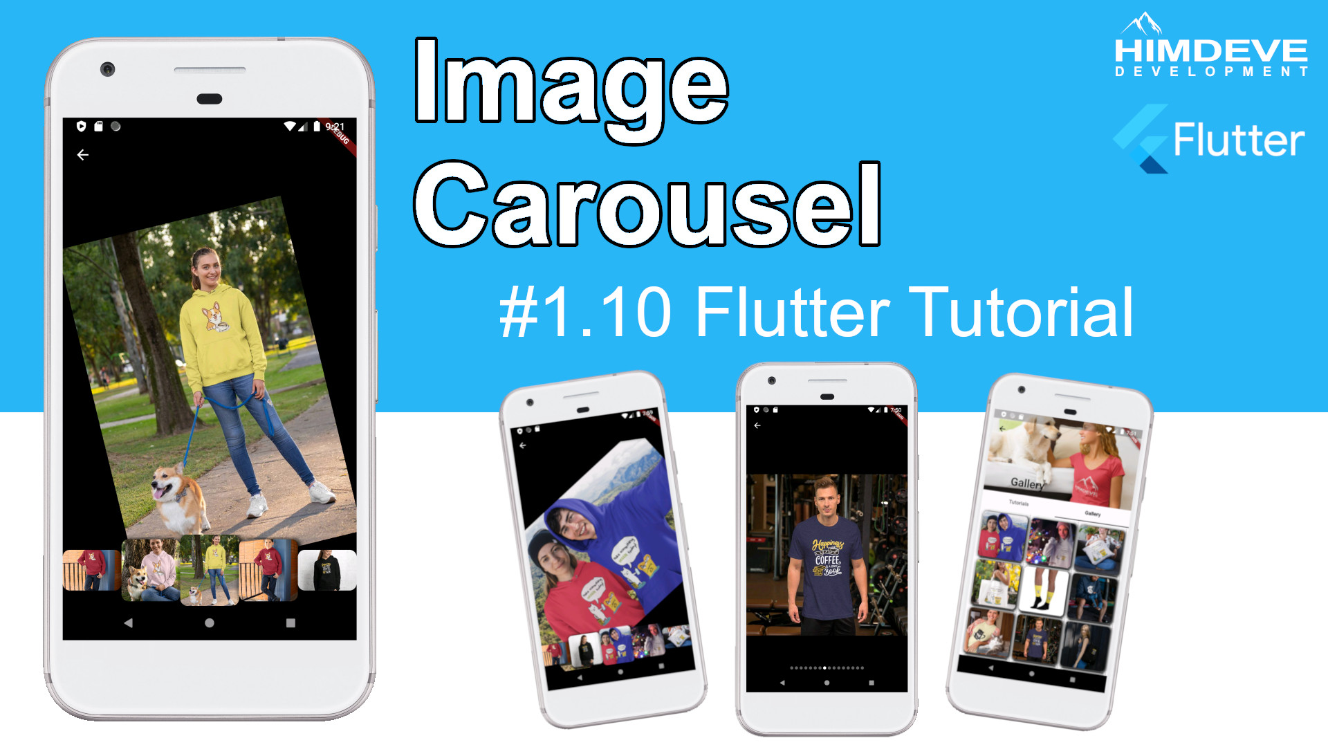 #1_10 Image Carousel Flutter Tutorial