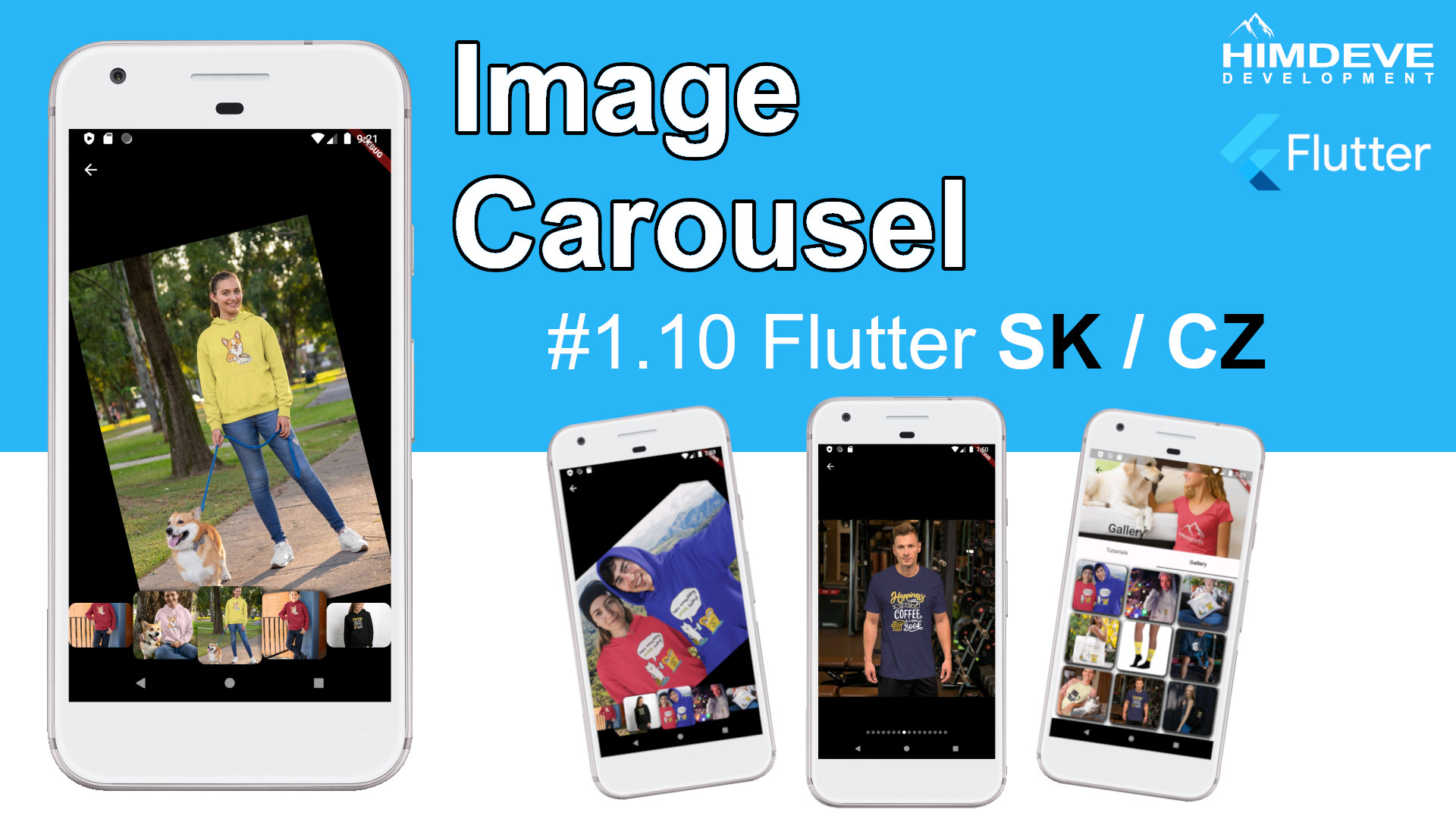 #1_10 Image Carousel Flutter SK / CZ tutorialy