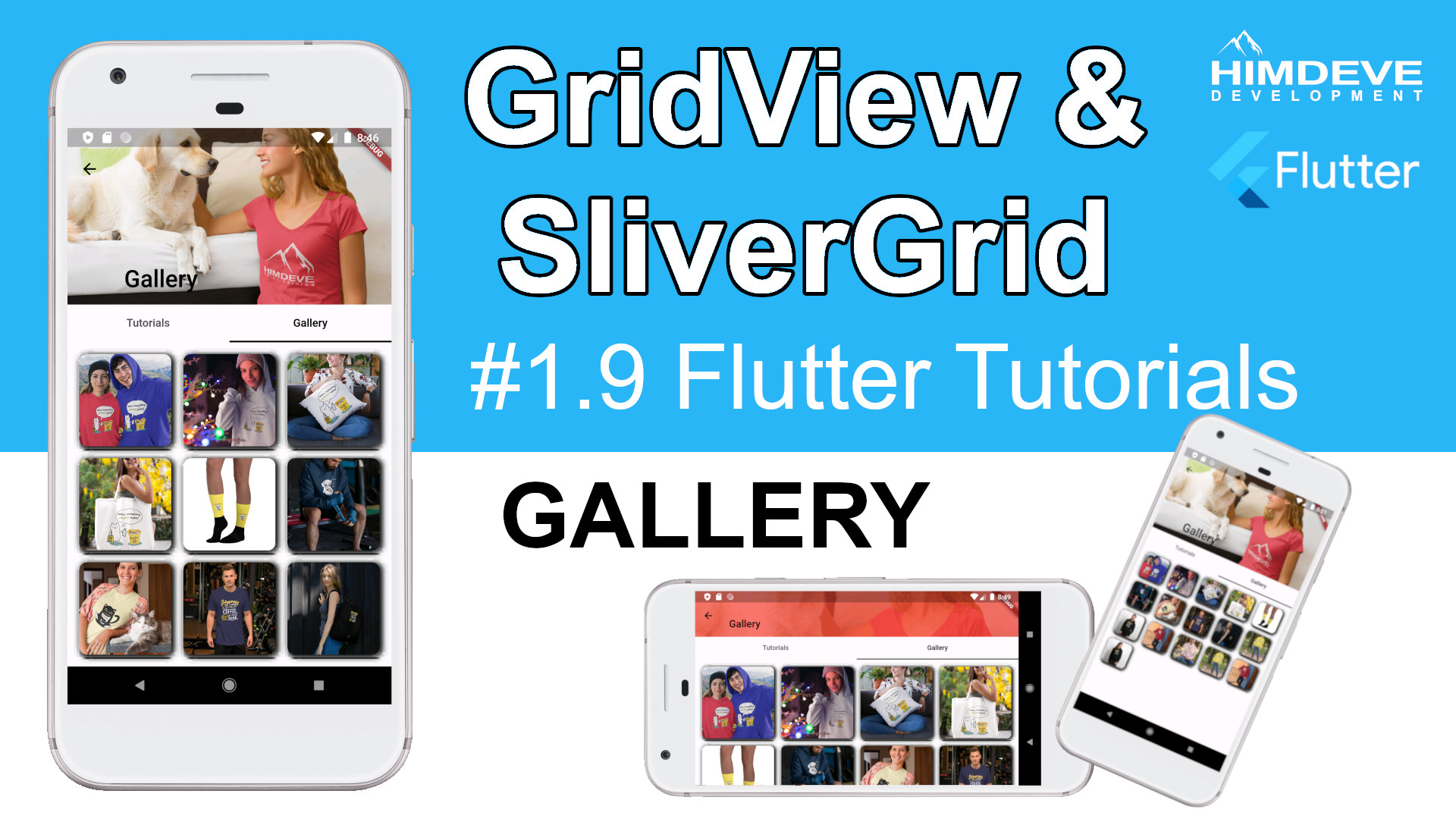 #1_9 GridView & SliverGrid Flutter Tutorials